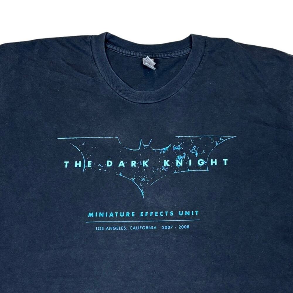RARE The Dark Knight Cast & Crew T Shirt Y2K Heath Ledger Men's Large 2008
